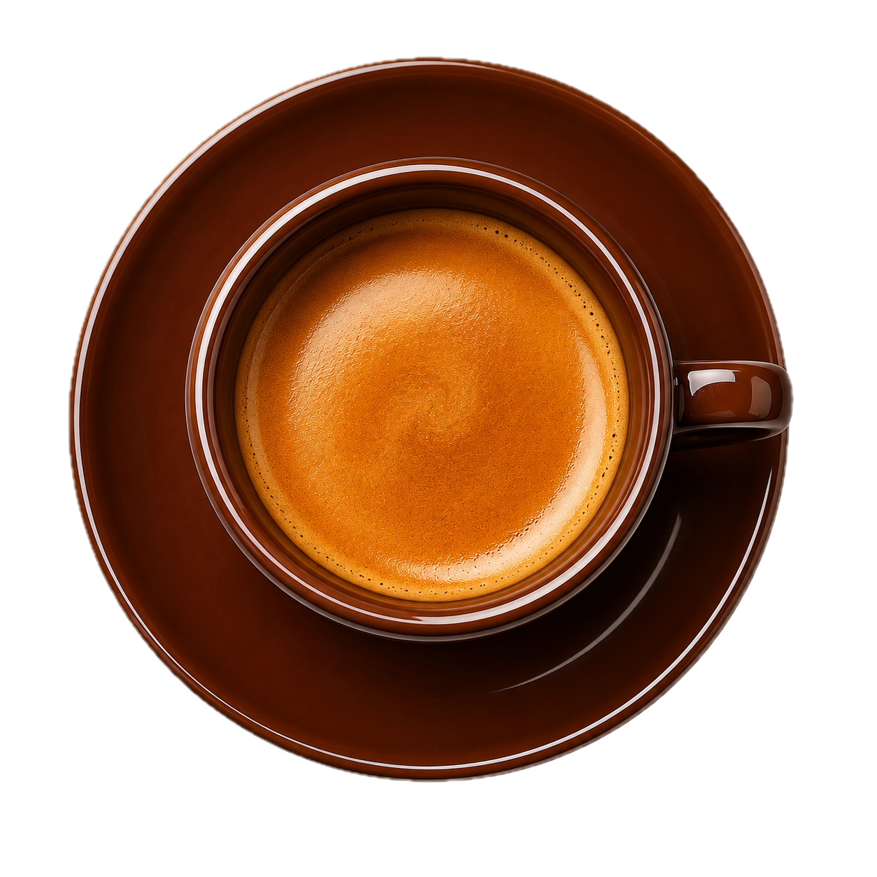 Espresso mit Unterteller