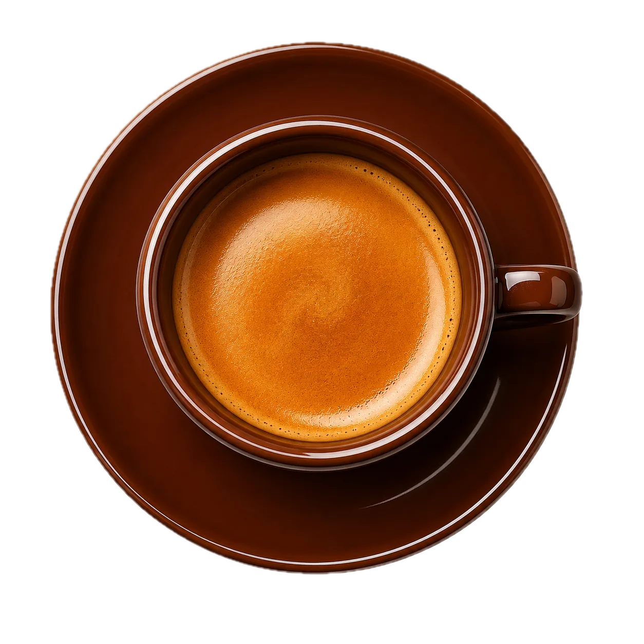 Espresso mit Unterteller