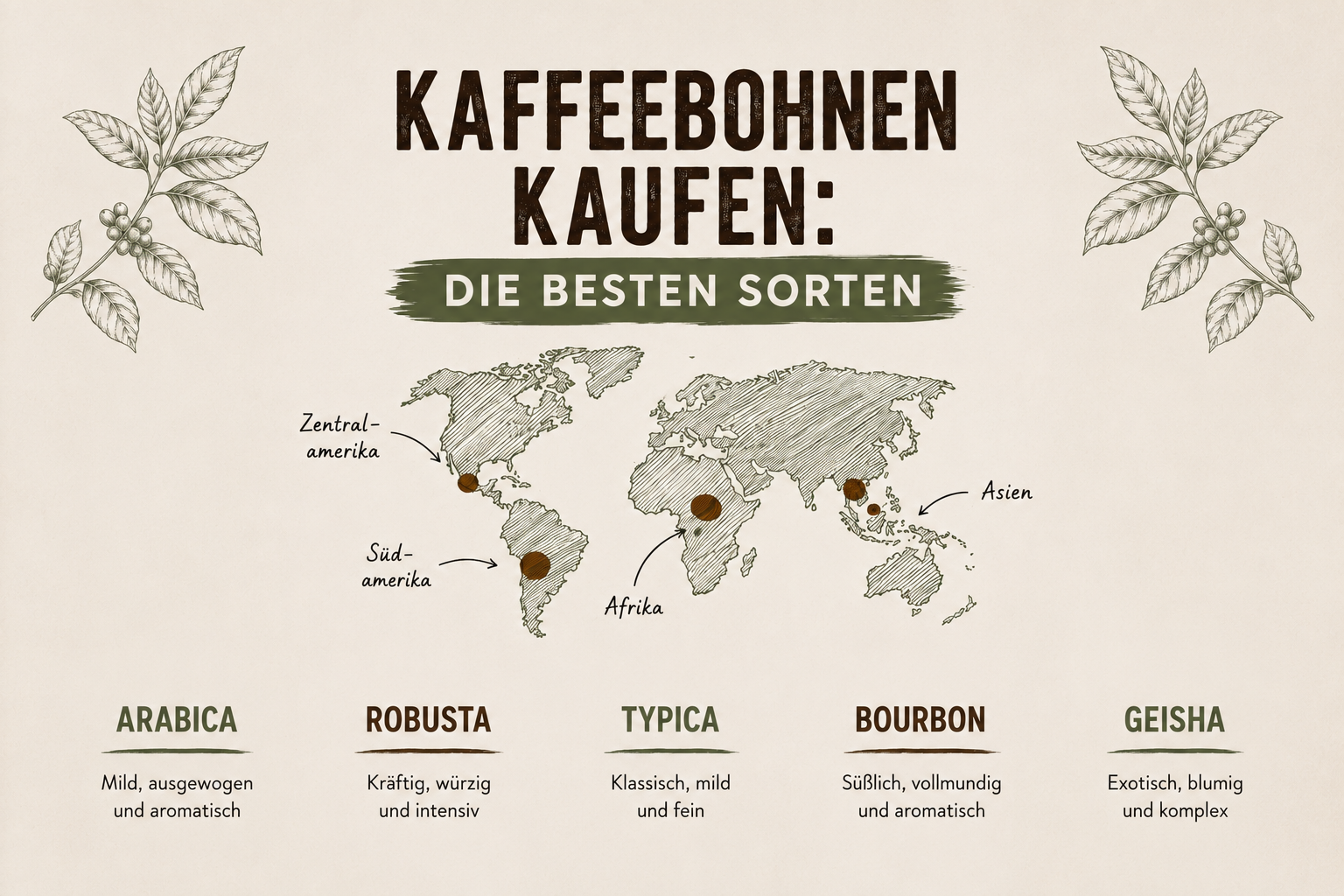 Kaffeebohnen kaufen: Die besten Sorten für 2026